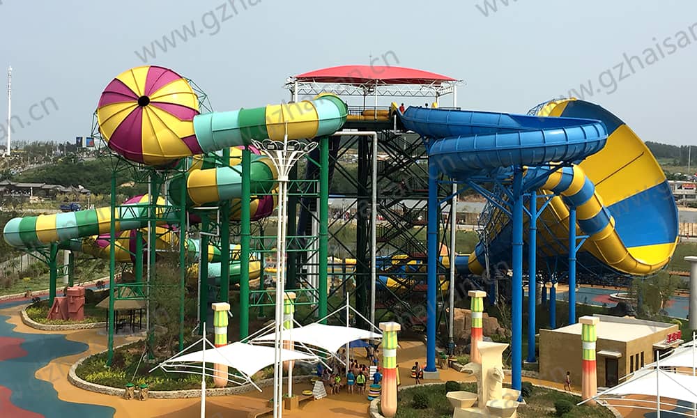 辽宁盖州亚特兰蒂斯海乐园大喇叭、暴风谷组合